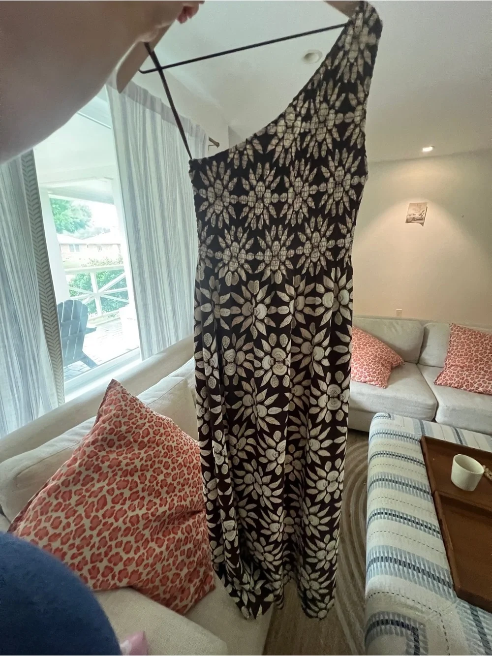 Hill House Thea Nap Dress in Chocolate Shell Mosaic Crepe Small - Picture 5 of 7
